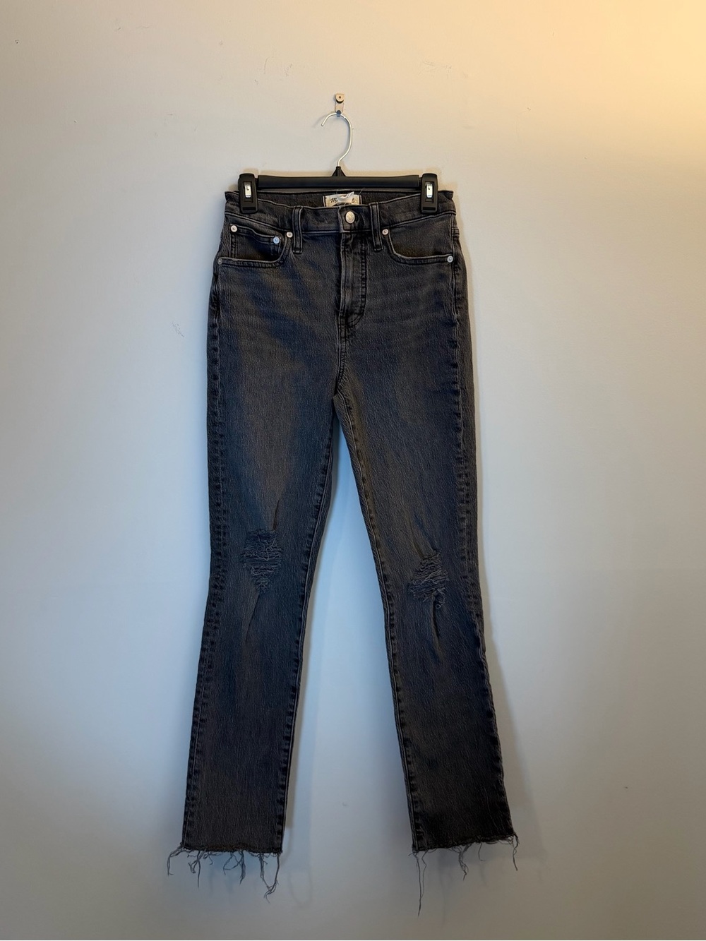 Madewell Perfect Vintage Jeans in Washed Black size 26T